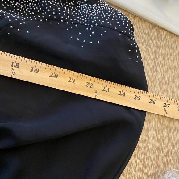 Le Mirage Kaftan Dress Cover Up Semi Sheer Embellished Black Sz 48/XXL Resort - Picture 13 of 14